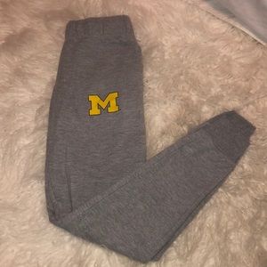 grey michigan jogger/sweatpant